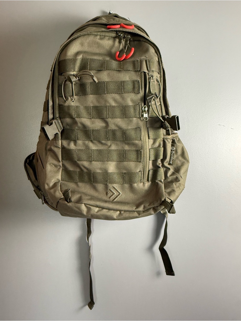 Outdoor Products Khaki Green M.O.L.L.E.  19.75" Kennebec Backpack